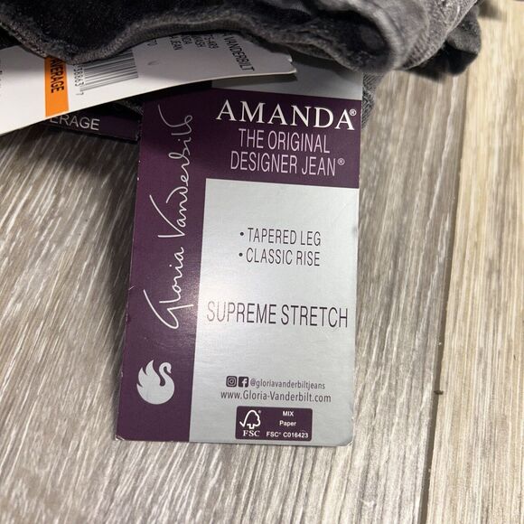 Gloria Vanderbilt Amanda Supreme Stretch Women's Jeans Classic Rise Size 8 Avg - Picture 6 of 13